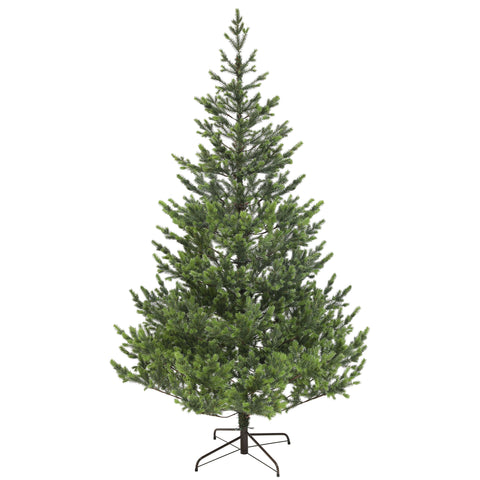 HOMCOM 7ft Sparse Realistic Cedar Artificial Christmas Tree, 2901 Tips, Hinged PE Needles, Green, Easy Assembly, Flame Retardant, Steel Base for Home & Office Holiday Decor