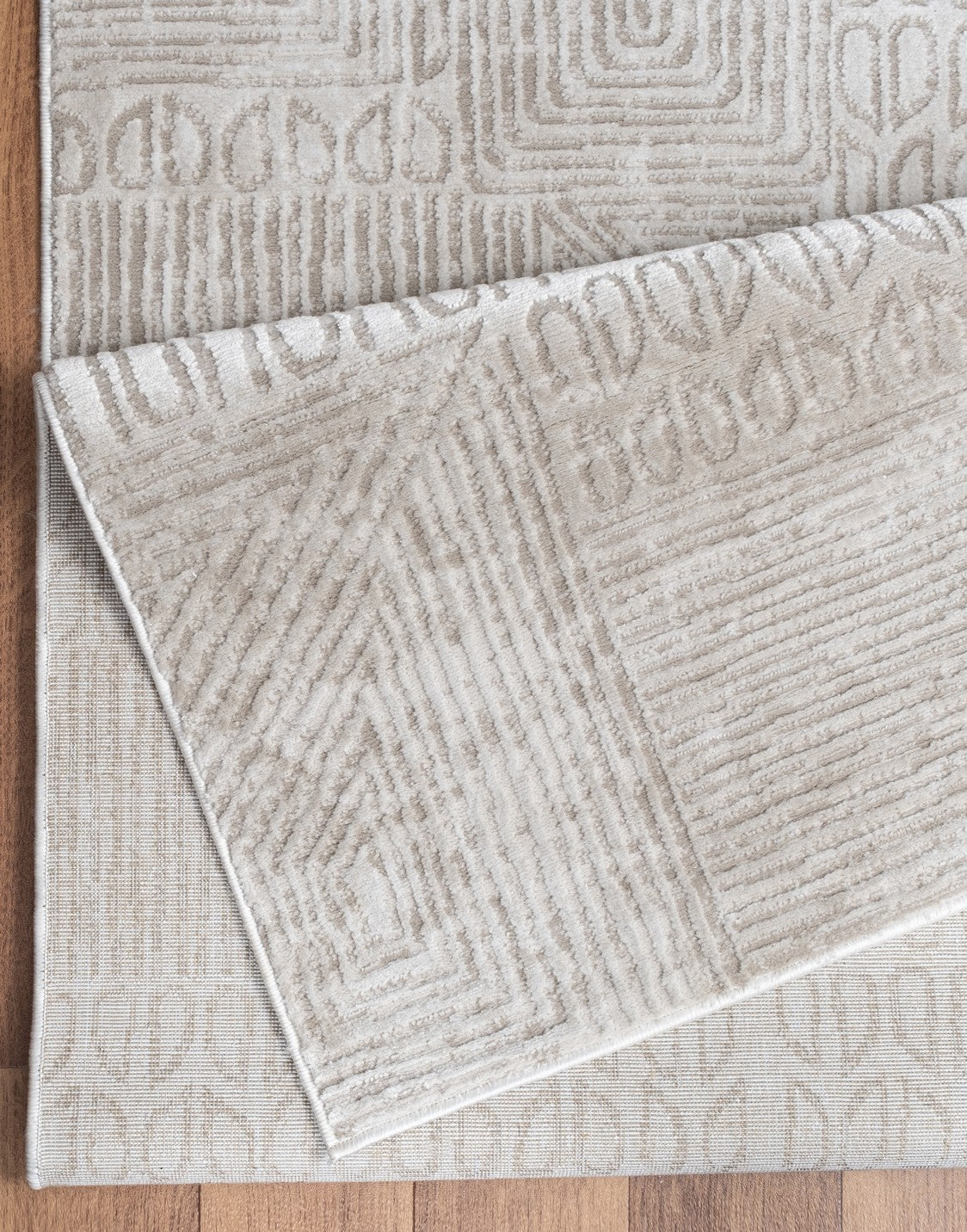Elegance GC_CNC6008 Ivory 7'10" x 10'3" Area Rug | 100% Polyester, Jute Backing | Stain Resistant, Durable for High Traffic | Soft, Low Pile for Entryways &amp; Under Furniture | Made in Turkey