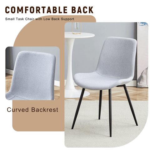 71" Wooden &amp; Black Spliced Dining Table Set with 8 Light Gray Linen Chairs - 30"H Table w/ Storage Shelf, Ergonomic Cushions for Dining Room, Kitchen &amp; Parties