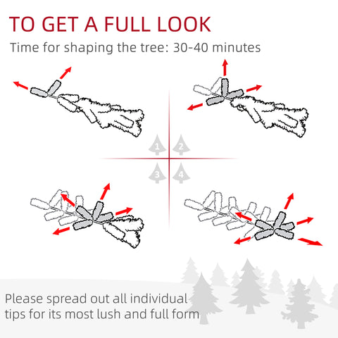 HOMCOM 8ft Black Slim Artificial Pencil Christmas Tree | 618 Realistic Branch Tips | Flame-Retardant Plastic Stand | Easy Assembly & Storage for Festive Home Decor