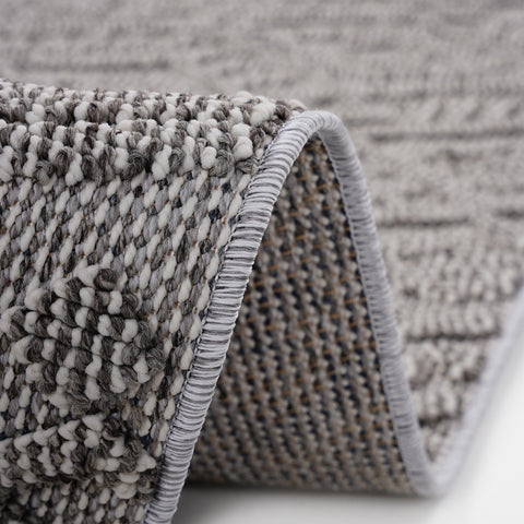 Guros Collection 2'x8' White Runner Rug - Stain Resistant, Non-Shedding Polypropylene for Indoor/Outdoor Use - Durable, Kid & Pet Friendly Traditional Style for Hallway, Entryway, Living Room