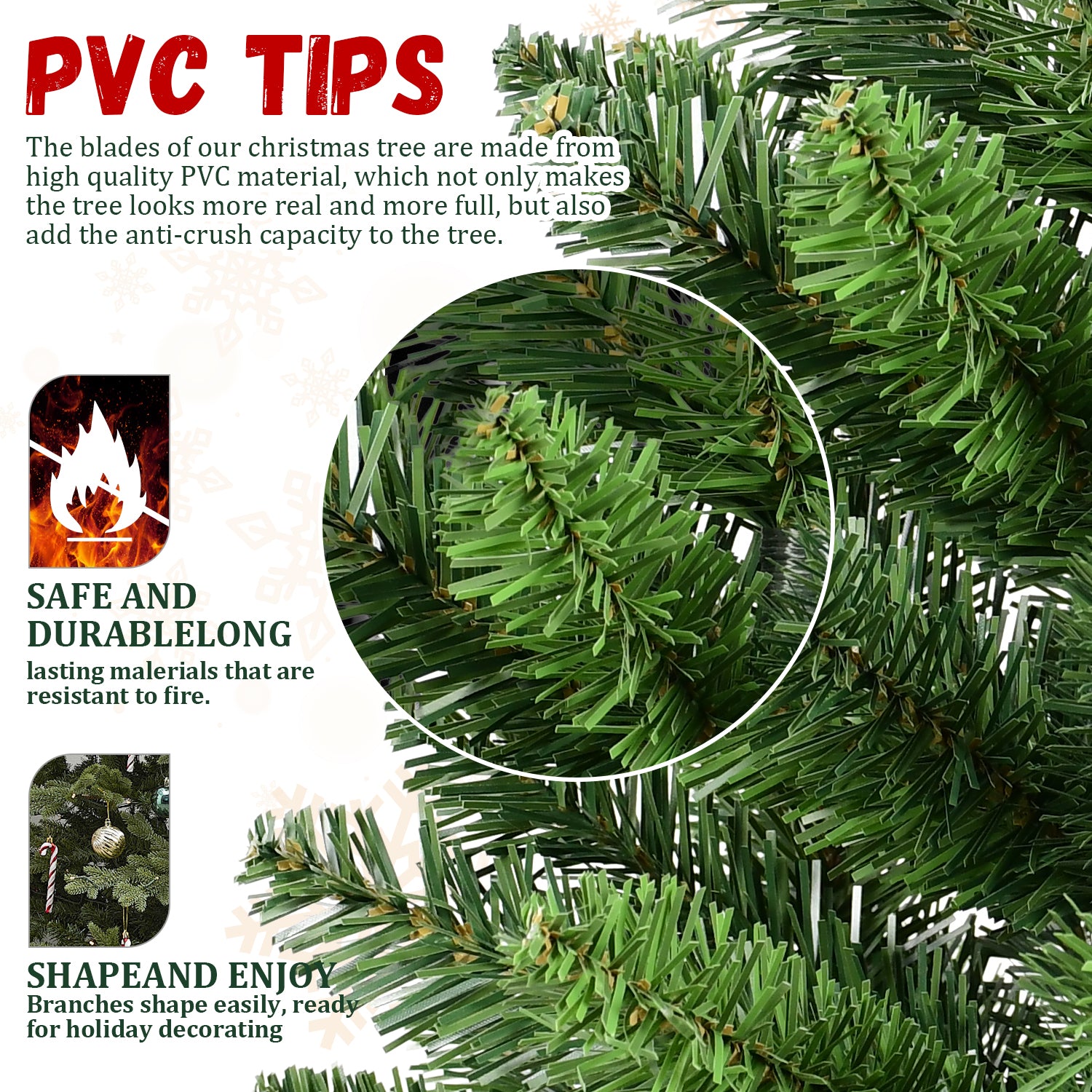 Set of 2 Small Artificial Christmas Trees, 2FT Green PVC Mini Holiday Decor with 68 Tips Each, Rustic Burlap Cement Base, Perfect for Desk, Table, Office & Home