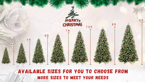 4FT Snow-Tipped Christmas Tree: 150 Warm White LED Lights, Hinged PE/PVC Branches, Red Berries &amp; Pine Cones, Metal Stand - Realistic Winter Woodland Holiday Decor