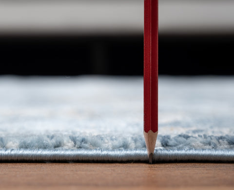 Noble GC_GEN7005 Navy Blue 5'3" x 7'3" Area Rug | 100% Polyester, Jute Backing | Kid &amp; Pet Friendly, Stain Resistant | Soft, Durable, Low Pile for Entryways &amp; High Traffic Areas | Made in Turkey