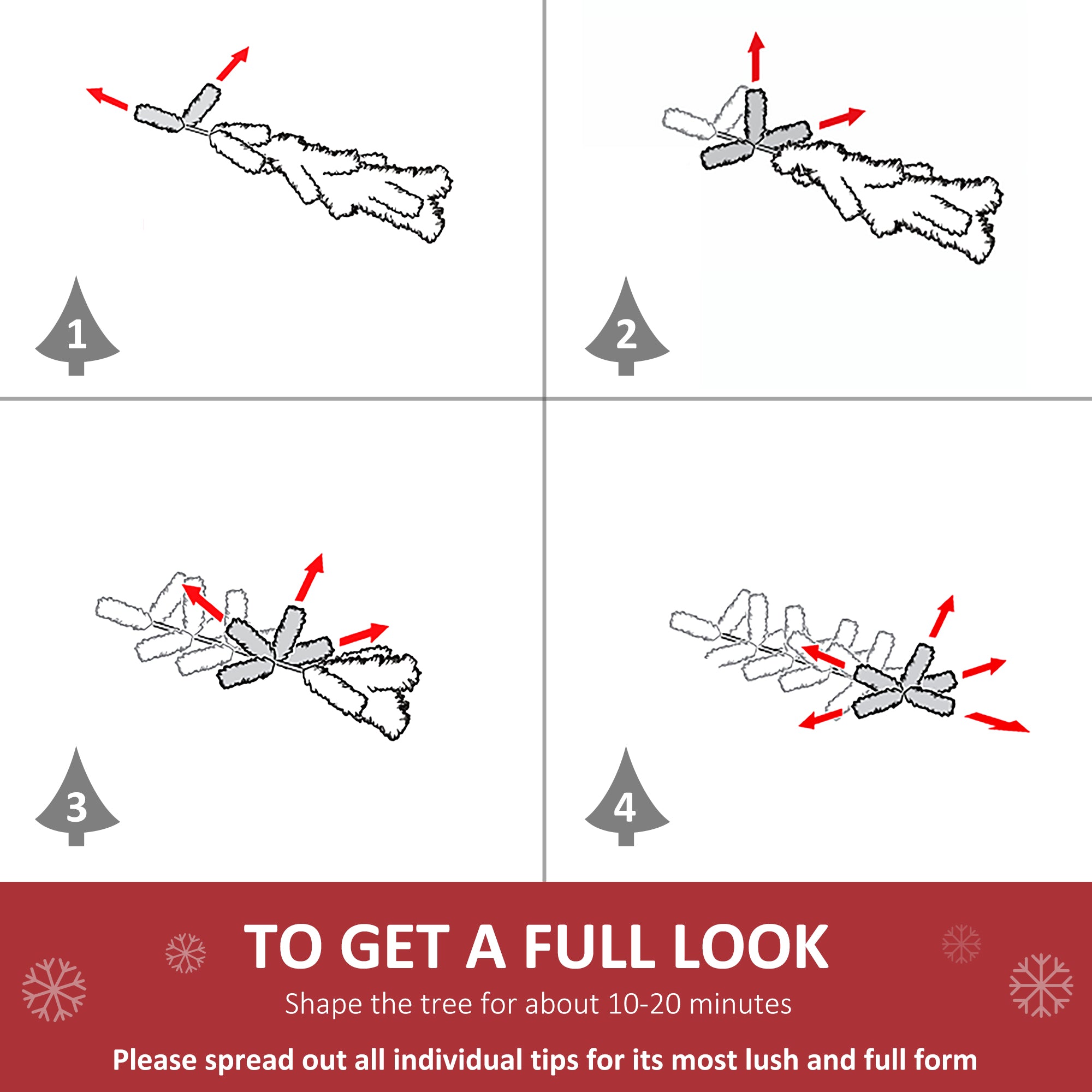 HOMCOM 6ft Slim Pencil Christmas Tree | Realistic Light Green Unlit Xmas Tree with 390 Branch Tips &amp; Plastic Stand | Perfect for Cozy Home Decor &amp; Holiday Ambiance