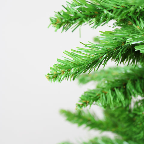 Winga 7FT Classic Pencil Christmas Tree | 84-Inch Slim Green PVC Tree for Holidays &amp; Decor | Dense, Realistic Branches, Foldable Metal Frame, Safe for Homes