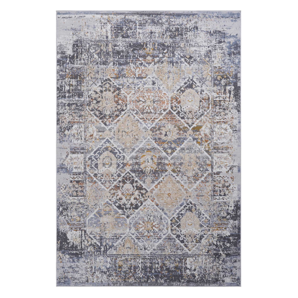 PAYAS Collection 5x7 Multi Traditional Area Rug - Stain-Resistant, Non-Shedding Polyester, 0.28" Pile, Durable Cotton Backing - Perfect for Living Room, Bedroom, Entryway