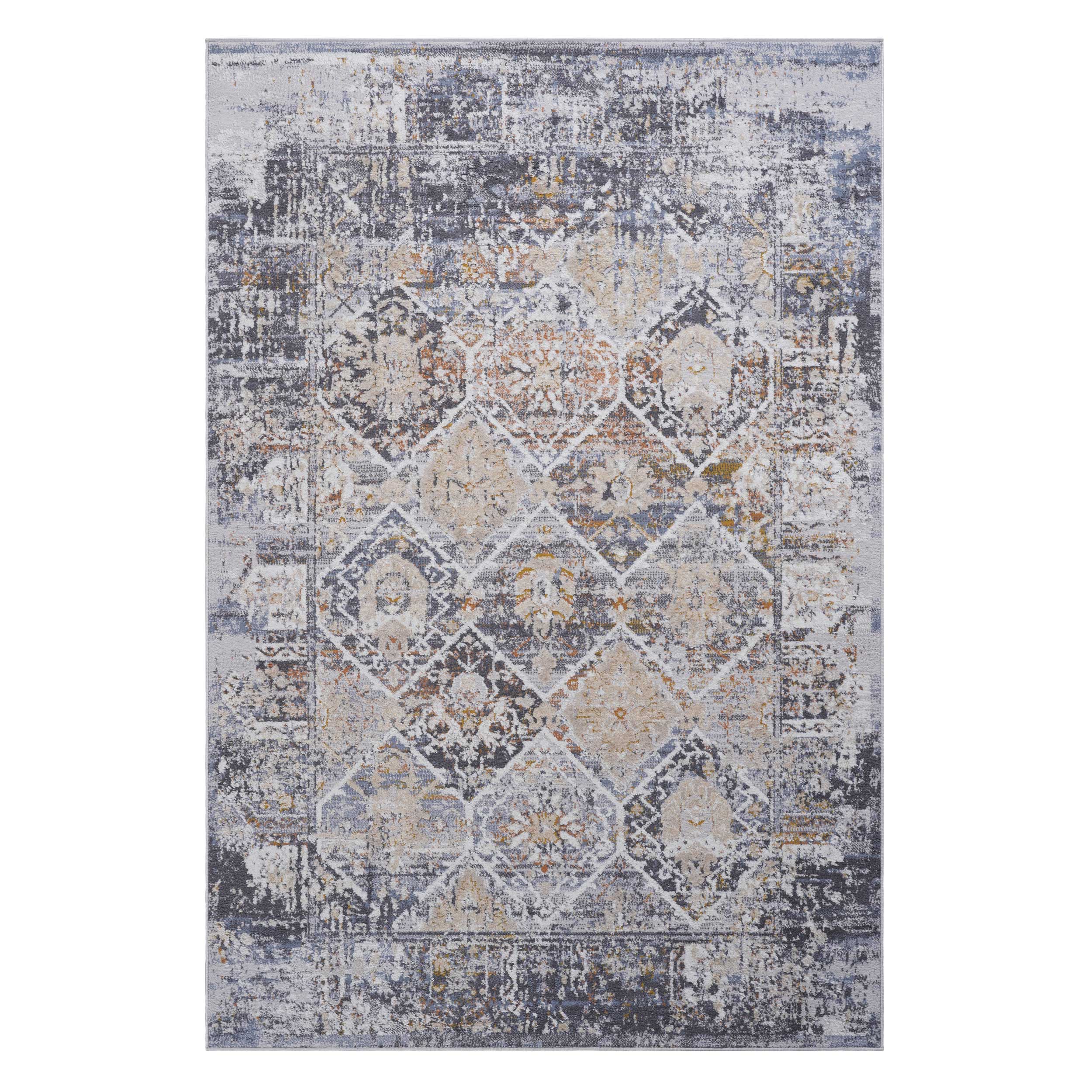PAYAS Collection 6x9 Multi Traditional Area Rug - Stain Resistant, Non-Shedding Polyester for Living Room, Bedroom, Kid & Pet-Friendly, Medium Pile, Turkish Made