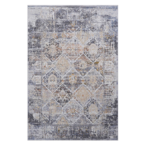 PAYAS Collection 8x10 Multi Traditional Area Rug - Stain Resistant, Non-Shedding Polyester for Living Room, Dining Room, Bedroom, Home Office. Durable, Easy Care, Medium Pile (0.28"), Latex-Free Cotton Backing.