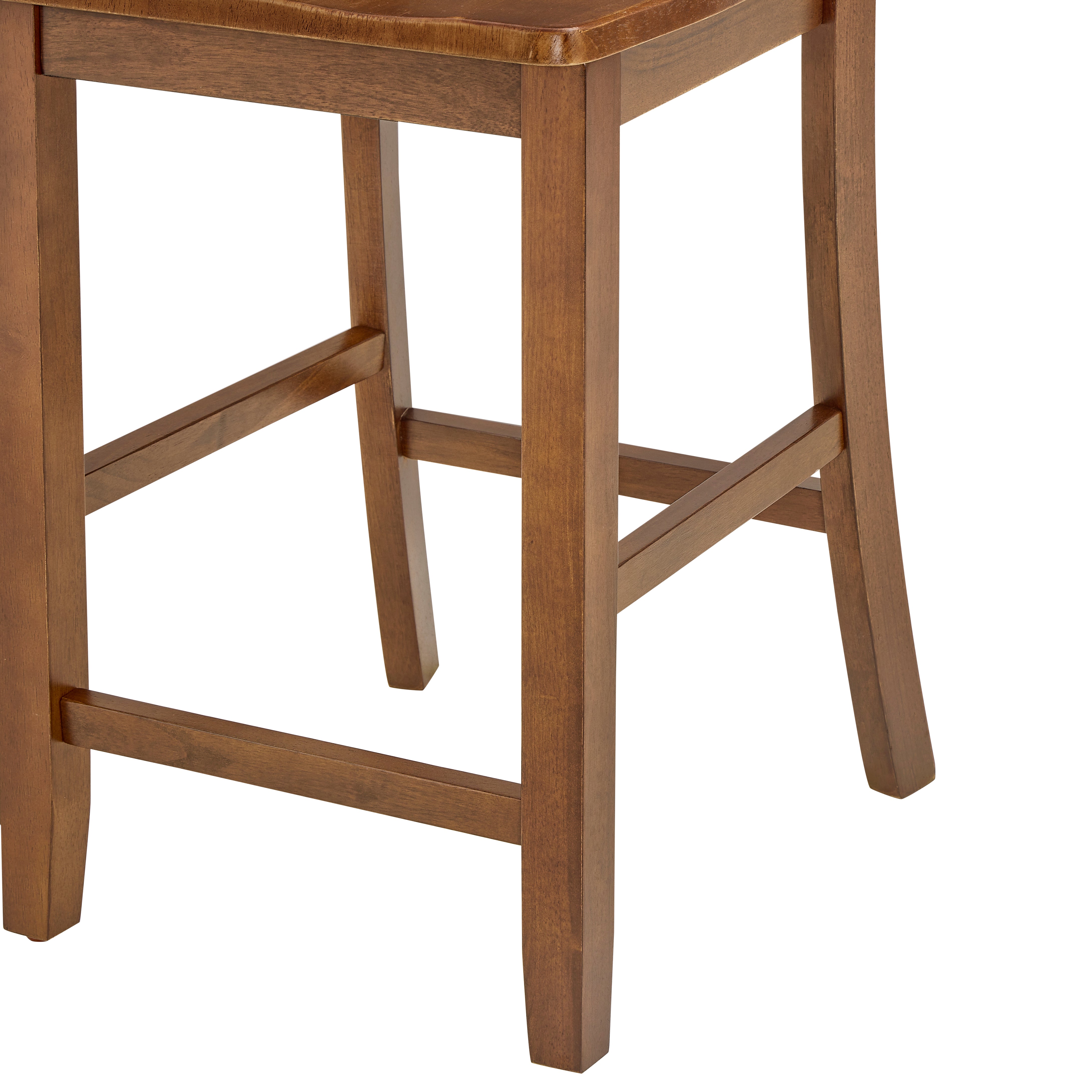 Retro Brown 5-Piece Dining Table Set with 4 Ergonomic Chairs, Space-Saving Design for Kitchen & Living Room, MDF & Rubber Wood, Easy Assembly