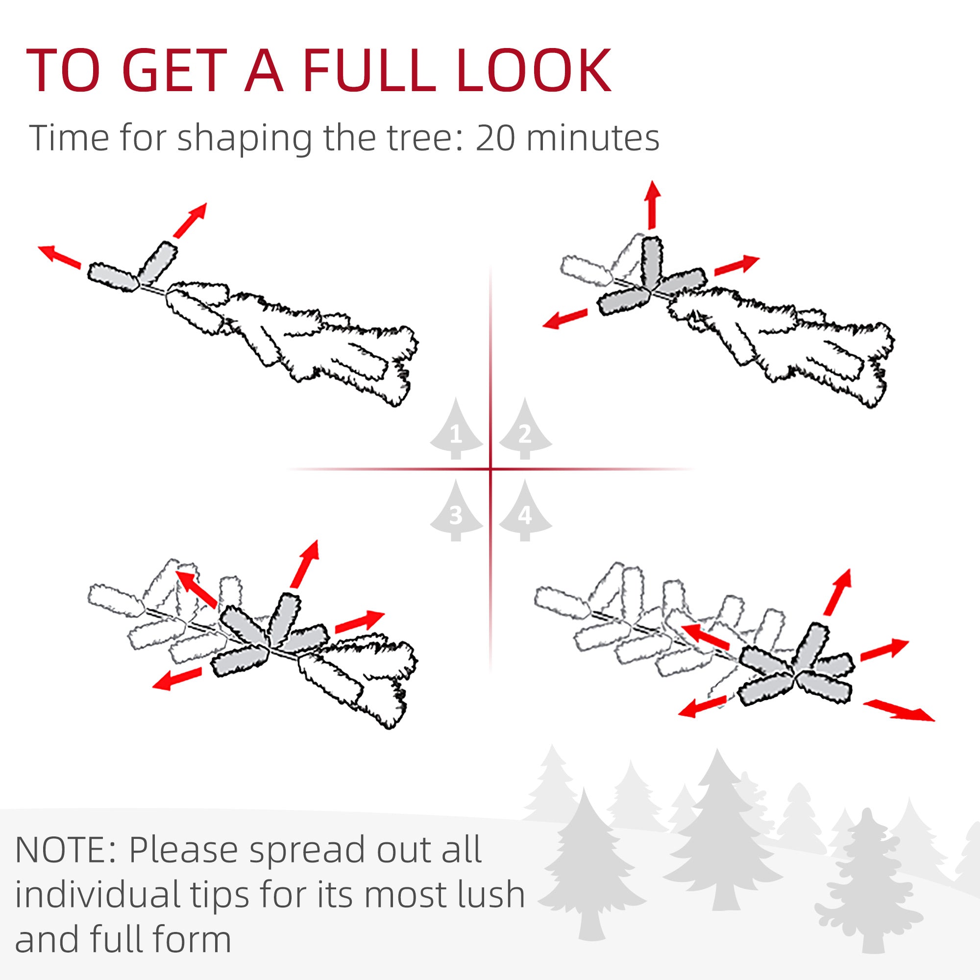 HOMCOM 7ft Snow Flocked Artificial Christmas Tree | 1401 Tips, Hinged Green Xmas Tree for Home & Office Decor | Easy Assembly, Flame Retardant, Stable Metal Stand