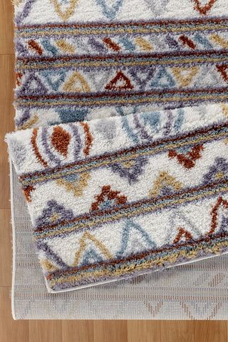 Loft Shag GC_CZY1008 Ivory 5'3" x 7' Shaggy Area Rug - Ultra-Soft 100% Polyester, 1.18" Pile Height, Durable, Stain Resistant, Made in Turkey for Living Room &amp; Bedroom