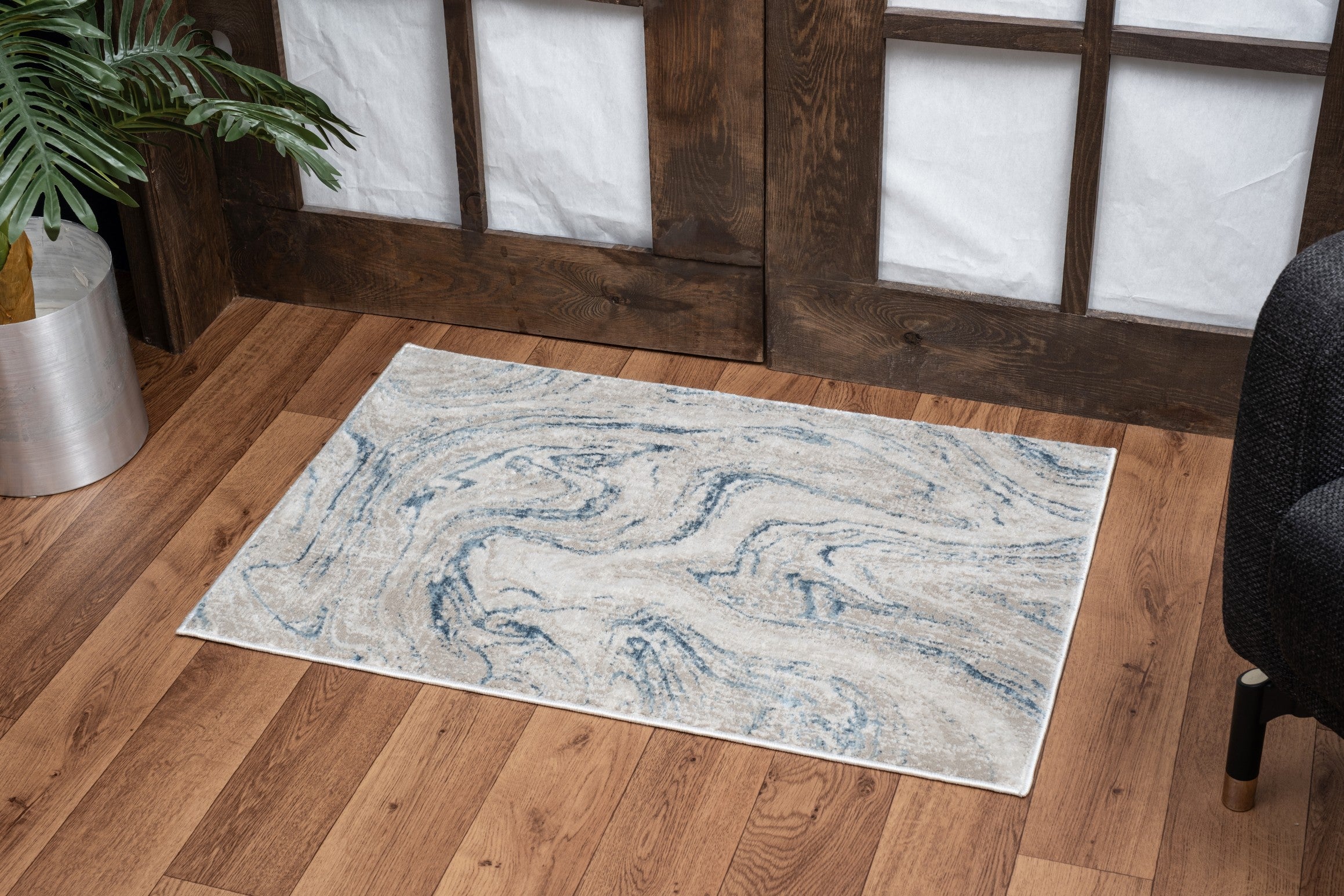 Elegance GC_CNC6010 Ivory 7'10"x10'3" Area Rug | Soft Polyester &amp; Jute Backing | Stain Resistant, Low Pile for Entryways, Living Rooms, Bedrooms | Durable Home Decor | Made in Turkey