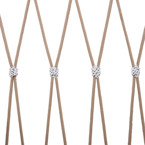 Boho 3-Piece Outdoor Furniture Set: 2 Lounge Chairs & Glass Side Table | Handwoven Rope, Powder-Coated Steel | Waterproof Cushions | Patio, Garden, Poolside Relaxation