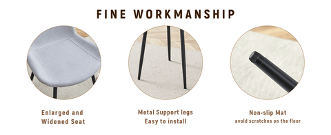 71" Wooden &amp; Black Spliced Dining Table Set with 8 Light Gray Linen Chairs - 30"H Table w/ Storage Shelf, Ergonomic Cushions for Dining Room, Kitchen &amp; Parties