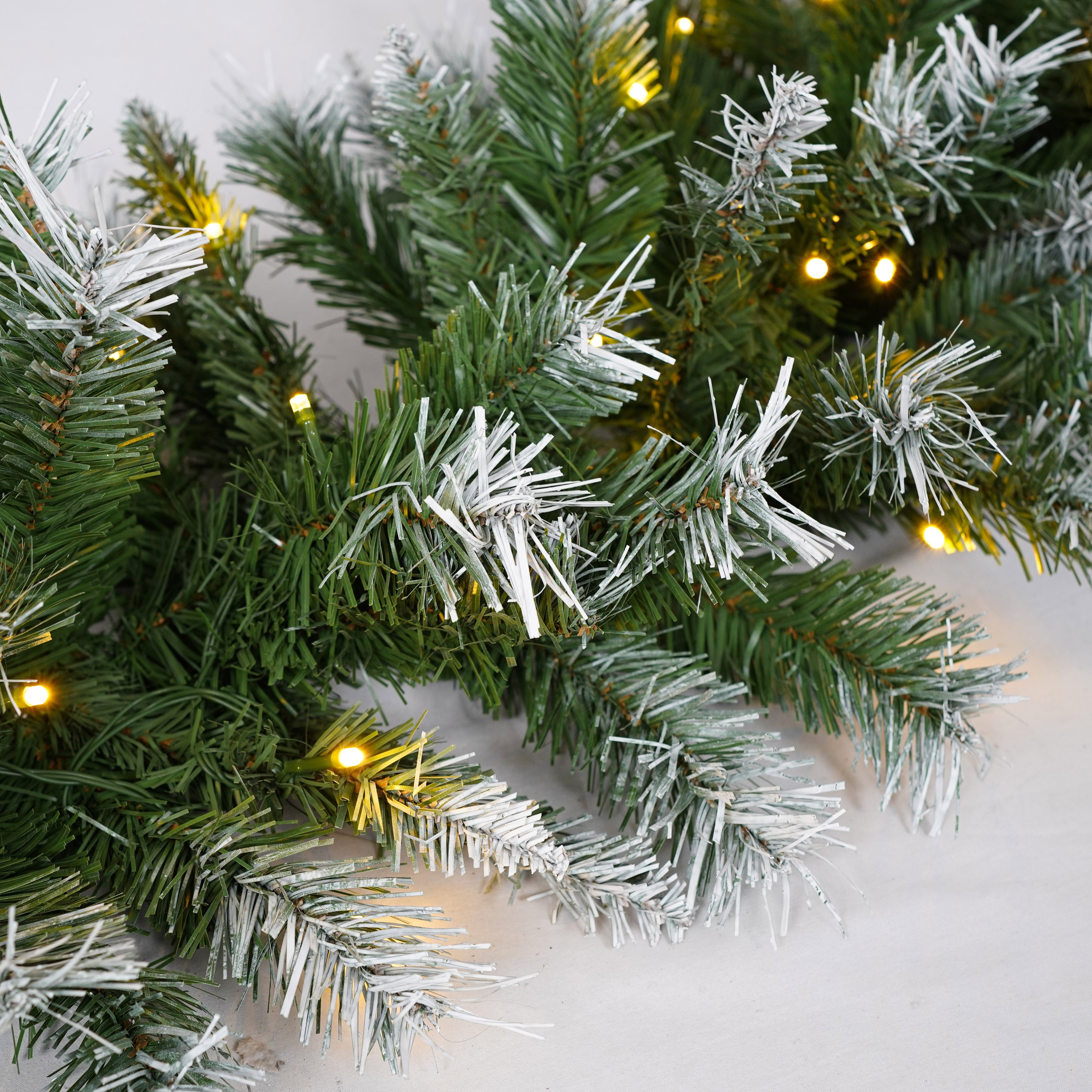 4ft White & Green Artificial Christmas Tree Set with LED Lights, 3-Piece Wreath & Entrance Trees, Fire-Resistant PVC, Easy Assembly, Glamorous Gold Pots for Home Decor