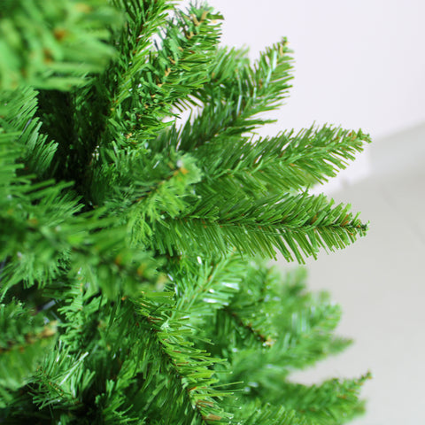 Winga 7FT Classic Pencil Christmas Tree | 84-Inch Slim Green PVC Tree for Holidays &amp; Decor | Dense, Realistic Branches, Foldable Metal Frame, Safe for Homes