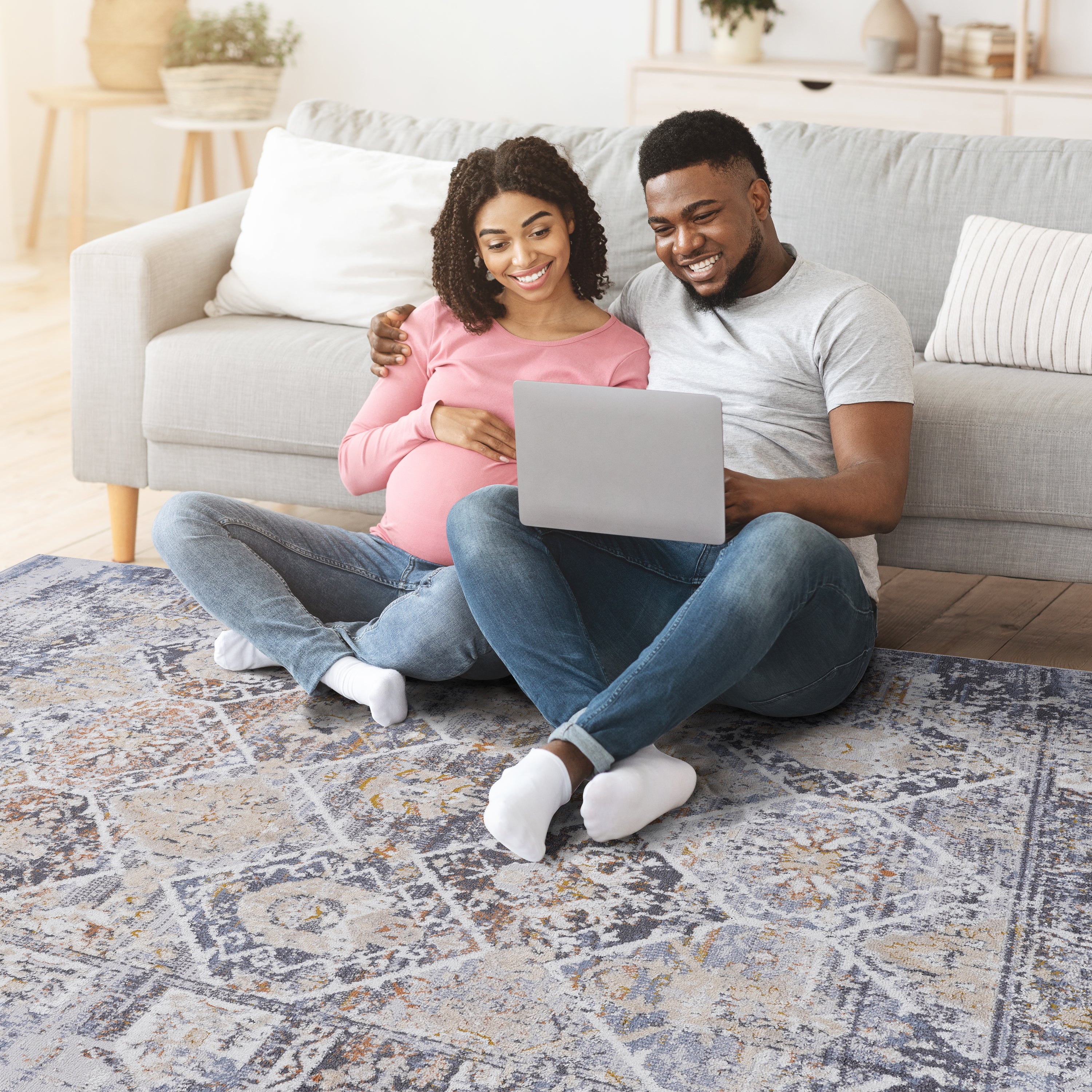 PAYAS Collection 8x10 Multi Traditional Area Rug - Stain Resistant, Non-Shedding Polyester for Living Room, Dining Room, Bedroom, Home Office. Durable, Easy Care, Medium Pile (0.28"), Latex-Free Cotton Backing.