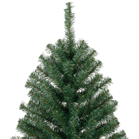 HOMCOM 8' Slim Fir Artificial Christmas Tree - Realistic Green PVC & Plastic Tree with 1168 Tips, 43.3" Dia, Easy Assembly & Storage for Home Holiday Decor