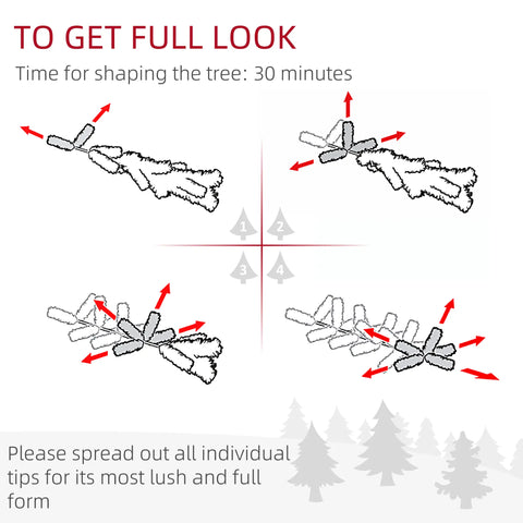 8ft Slim Pencil Artificial Christmas Tree, Green, Realistic Unlit Xmas Tree with 618 Tips &amp; Sturdy Base, Easy Assembly &amp; Storage for Home Decor, Living Room, Fireplace