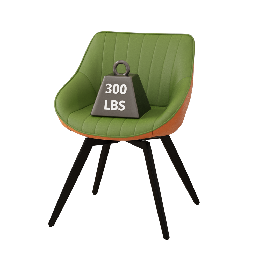 29.5" Modern Round MDF Coffee Table with Storage & 2 Ergonomic PU Dining Chairs - Ring Stripe Design, Black Metal Legs - Ideal for Kitchen, Living Room, Home Office Decor