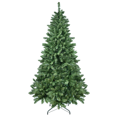 9ft WiFi Smart Christmas Tree: 620 RGB LED Lights, Music Sync, 38 Functions, 1721 PVC Tips, Hinged, Metal Stand - Green Holiday Decor for Festive Indoor Spaces