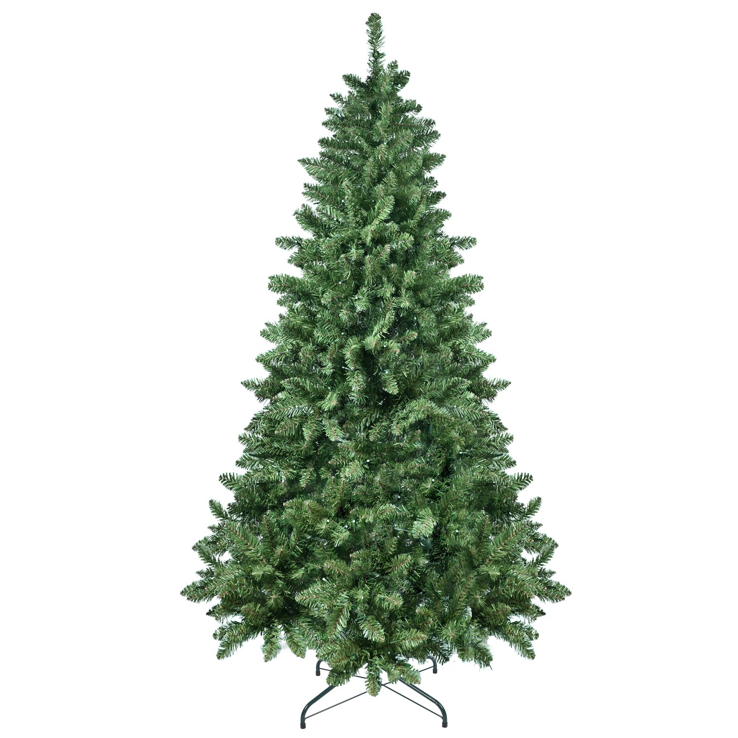 6ft Green Christmas Tree: WiFi RGB LED Lights (300 LEDs, 38 Functions, Music Sync), 751 PVC Tips, Hinged, Metal Stand - Smart App Controlled Holiday Decor for Festive Home Parties
