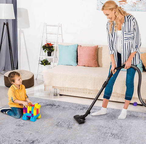 MAVAL Washable Runner Rug 2'6" x 10' - Soft Chenille Boho Gray &amp; Gold, Non-Slip, Stain-Resistant, Low Pile for Hallway, Kitchen, Living Room, Pet Friendly, Easy Clean