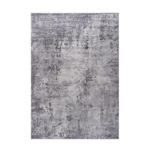 MARFI Collection 2'x3' Light Grey Abstract Doormat Rug - Durable Polyester, Stain-Resistant, Non-Shedding, Low Pile for Entryway, Hallway, Living Room, Kitchen, Pet-Friendly