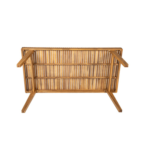 Durable 5-Piece Acacia Wood Patio Furniture Set: Natural Table & 4 Beige Cushioned Chairs for Outdoor Dining, Garden, Deck - Heavy-Duty, All-Weather, 69" Table, 400lb Chairs