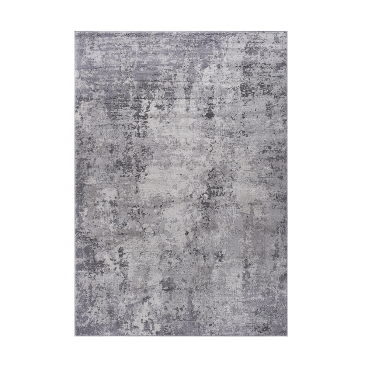 MARFI Collection 5'x7' Light Grey Abstract Area Rug - Stain Resistant Polyester, Durable & Easy Care for Living Room, Bedroom, Office, Entryway, Turkey
