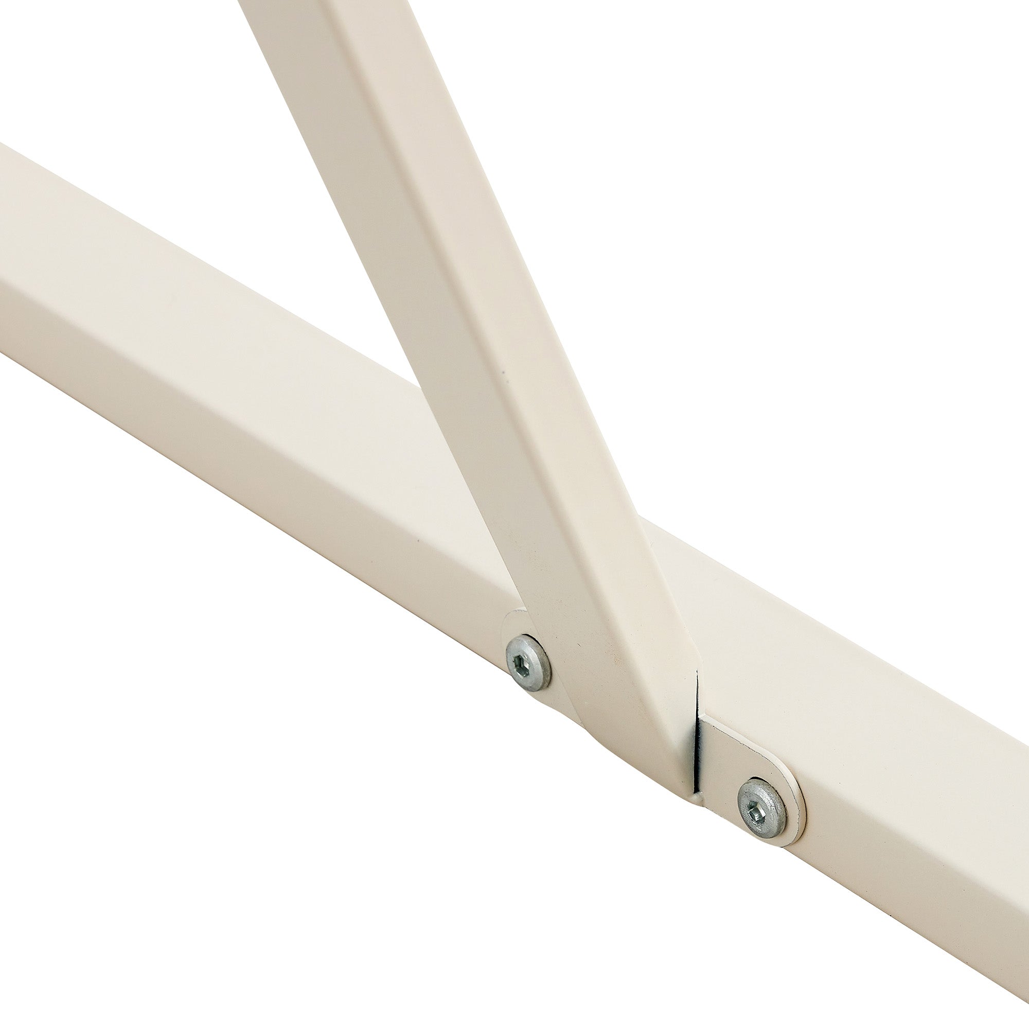 55" Cream-Style White MDF Dining Table Set with 6 Black PU Chairs & Silver Metal Legs - Modern Kitchen Furniture for Family Meals, Seats 6, Durable & Easy Assembly