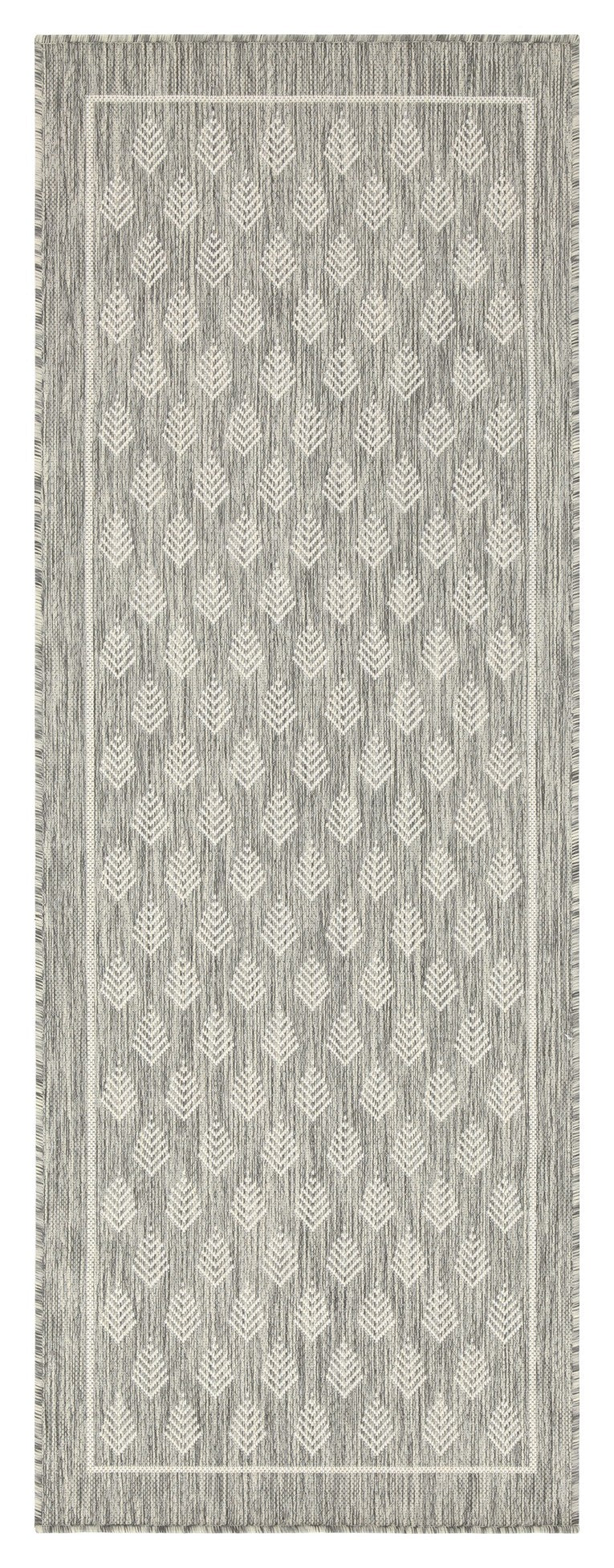 Sunshine GC_HAR2009 Silver 5'3" x 7'3" Indoor/Outdoor Area Rug - Durable Polypropylene, Stain & Weather Resistant, Kid & Pet Friendly, Turkey Made