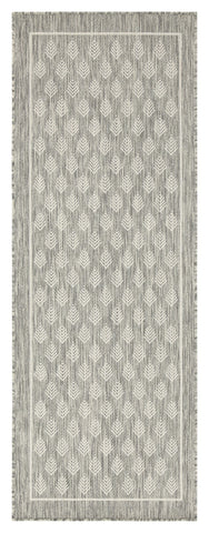 Sunshine GC_HAR2009 Silver 5'3" x 7'3" Indoor/Outdoor Area Rug - Durable Polypropylene, Stain & Weather Resistant, Kid & Pet Friendly, Turkey Made