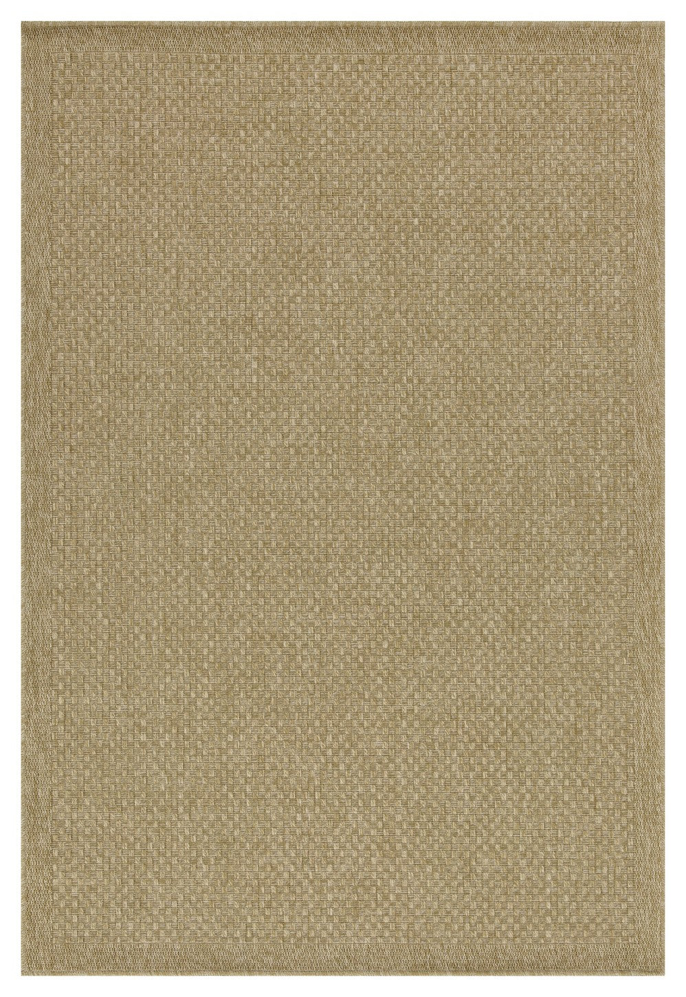 Earth Collection 2' x 7' Natural Jute/Polypropylene Flatweave Indoor/Outdoor Area Rug - Durable, Stain-Resistant, Easy-Clean - Perfect for Patios, Entryways, High-Traffic Areas