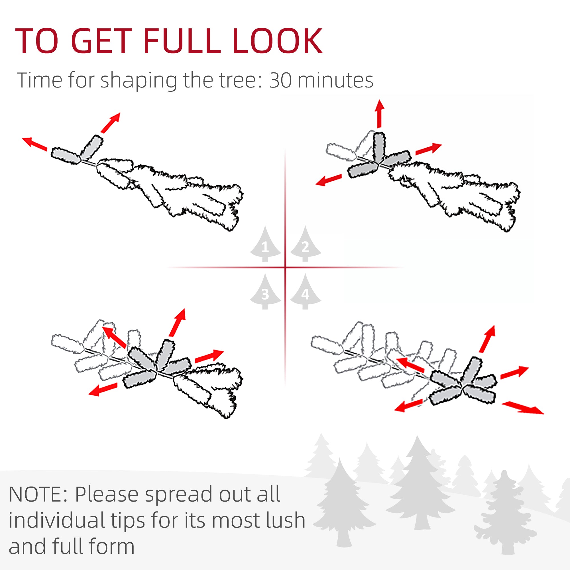 HOMCOM 6ft Green Artificial Christmas Tree: Realistic Hinged Pine Xmas Tree w/ 795 Auto-Open Branches, Steel Base for Home & Holiday Decor